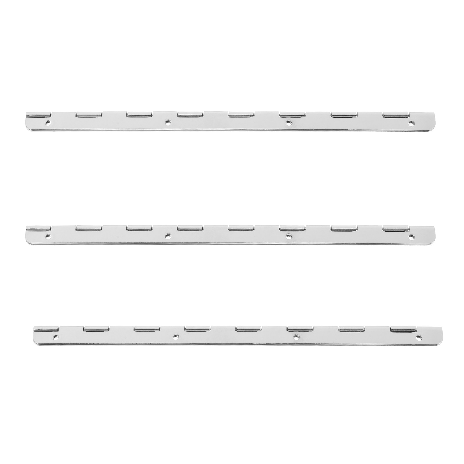 Piano Hinge Continuous - 3個入り鉄製ヒンジ 木製ボックス用折りたたみ式連続ヘビーデューティーピアノヒンジ キャビネットドアやジュエリーボックス用 静音設計
