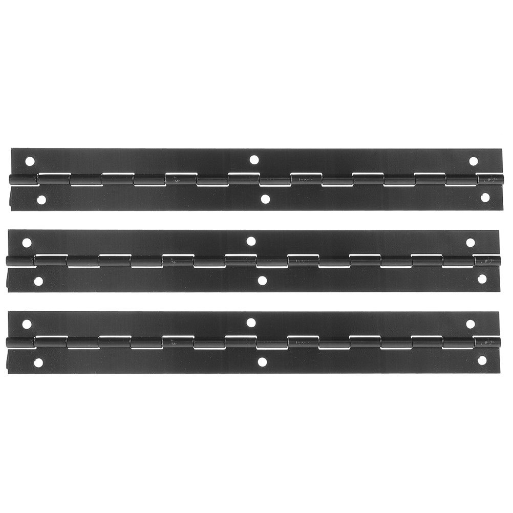 Piano Hinge Continuous - 3個セット 連続ピアノヒンジ 金属製ジュエリーケースヒンジ 簡単取り付け 洗練された光沢仕上げ ディスプレイボックス、工芸品、装飾用