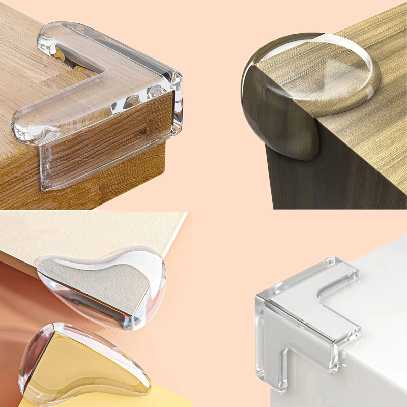 Furniture Hardware Supplies - 10 個の透明な衝突防止コーヒーテーブル家具コーナープロテクター子供用ソフトコーナーシースリビングルームの装飾