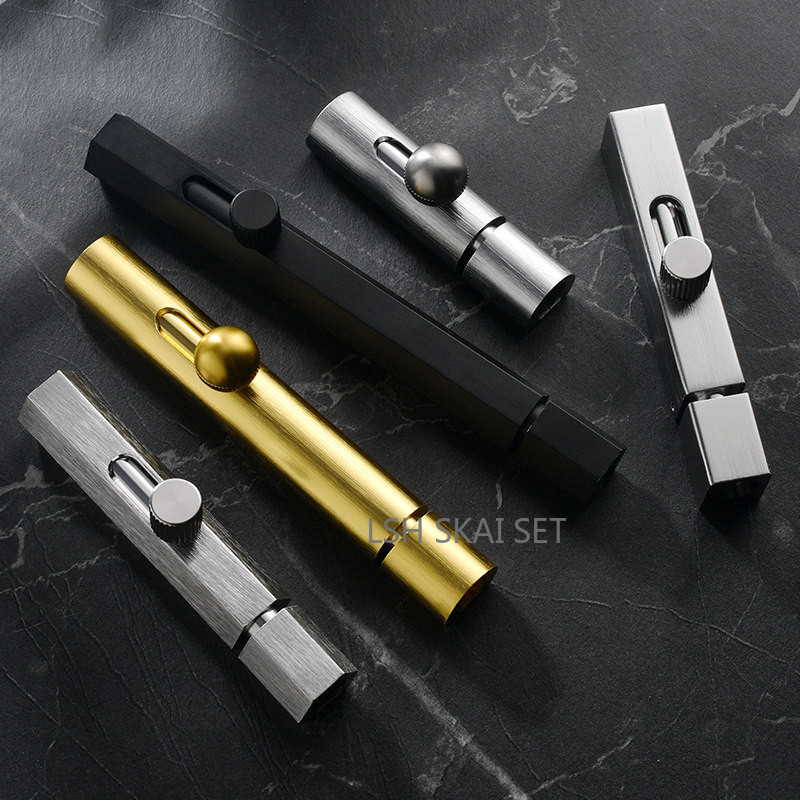Barrel Bolt Slide - マルチカラーアルミ合金バレルドアボルトラッチ盗難防止スライドロック寝室のドア窓セキュリティハードウェアアクセサリー
