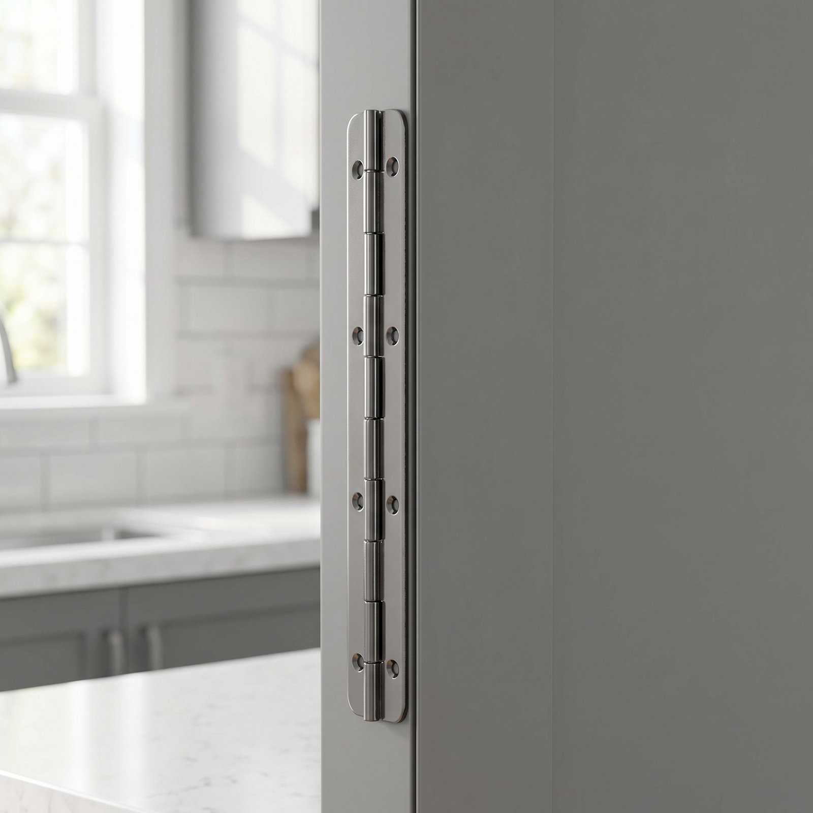 Piano Hinge Continuous - 2個入り 5インチ×0.7インチ 家具収納用ヒンジ 折りたたみテーブル キャビネットヒンジ 交換用ドア