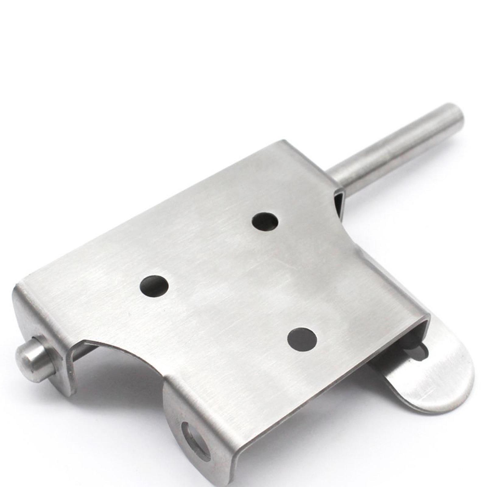 Barrel Bolt Slide - 信頼性の高いセキュリティドアラッチロック、頑丈なステンレス鋼バレルボルト南京錠穴、スライド式金属ゲート、窓、フェンス用