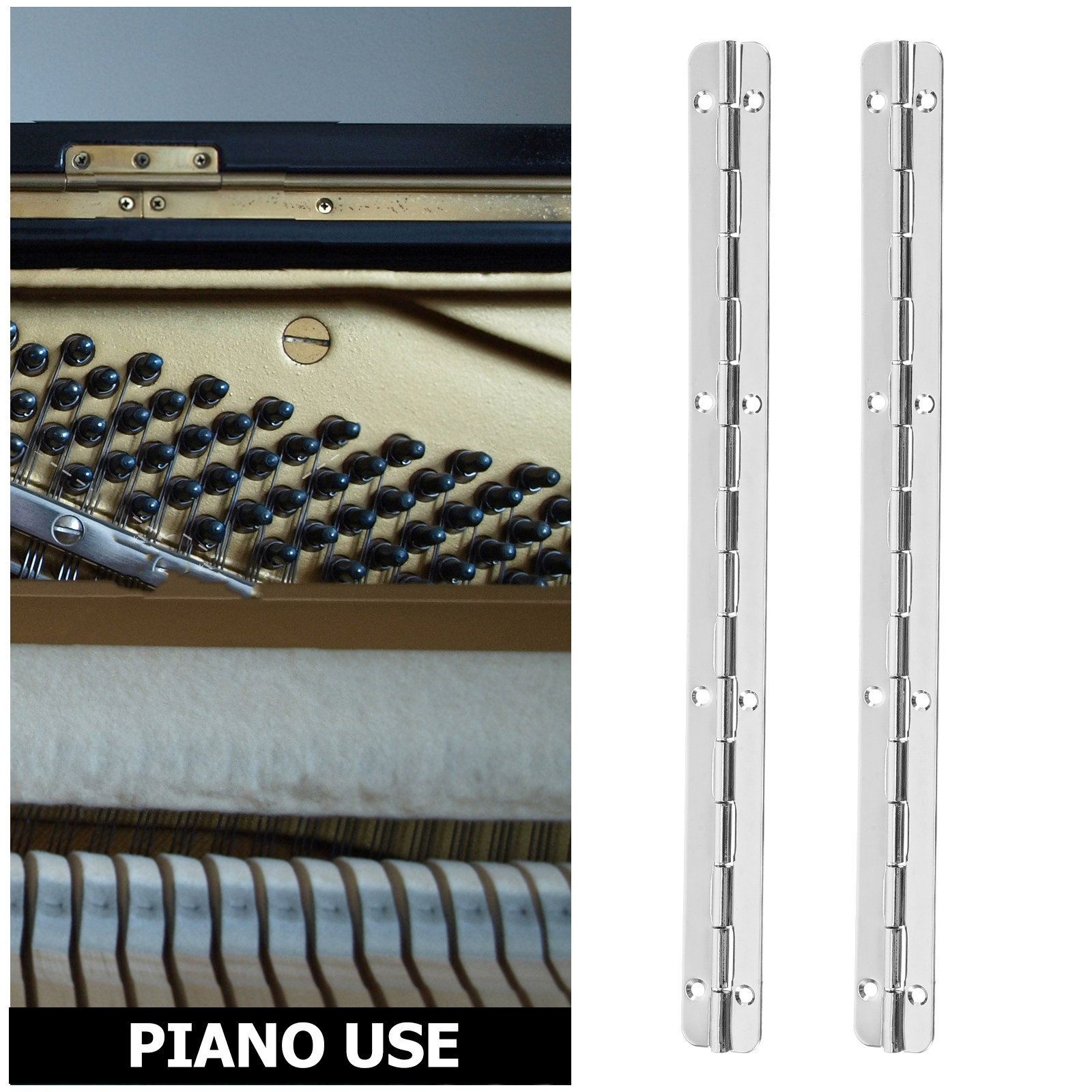 3個入り鉄製ヒンジ 木製ボックス用折りたたみ式連続ヘビーデュ - Piano Hinge Continuous のレビューと価格