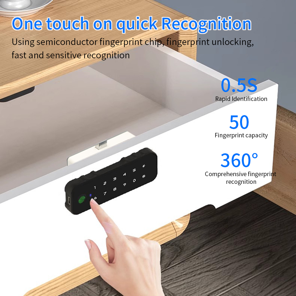 Tuya Bluetooth スマート木製キャビネット指紋ロ - Furniture Hardware Supplies のレビューと価格