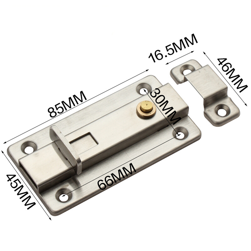 4 インチステンレス鋼ドアラッチスライドロックバレルボルト自 - Barrel Bolt Slide のレビューと価格