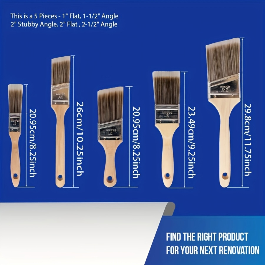 5本セット 高品質ペイントブラシ BBQブラシ バーベキュー - Furniture Hardware Supplies のレビューと価格
