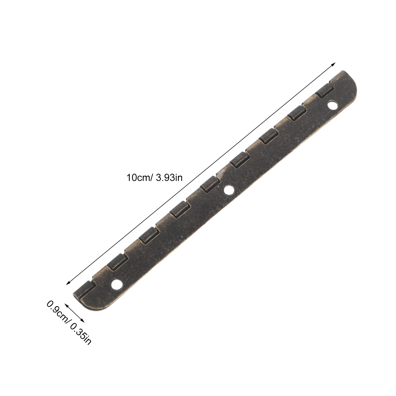 12個入り合金ピアノヒンジ 4連続ヒンジ 丸角 100mm  - Piano Hinge Continuous のレビューと価格