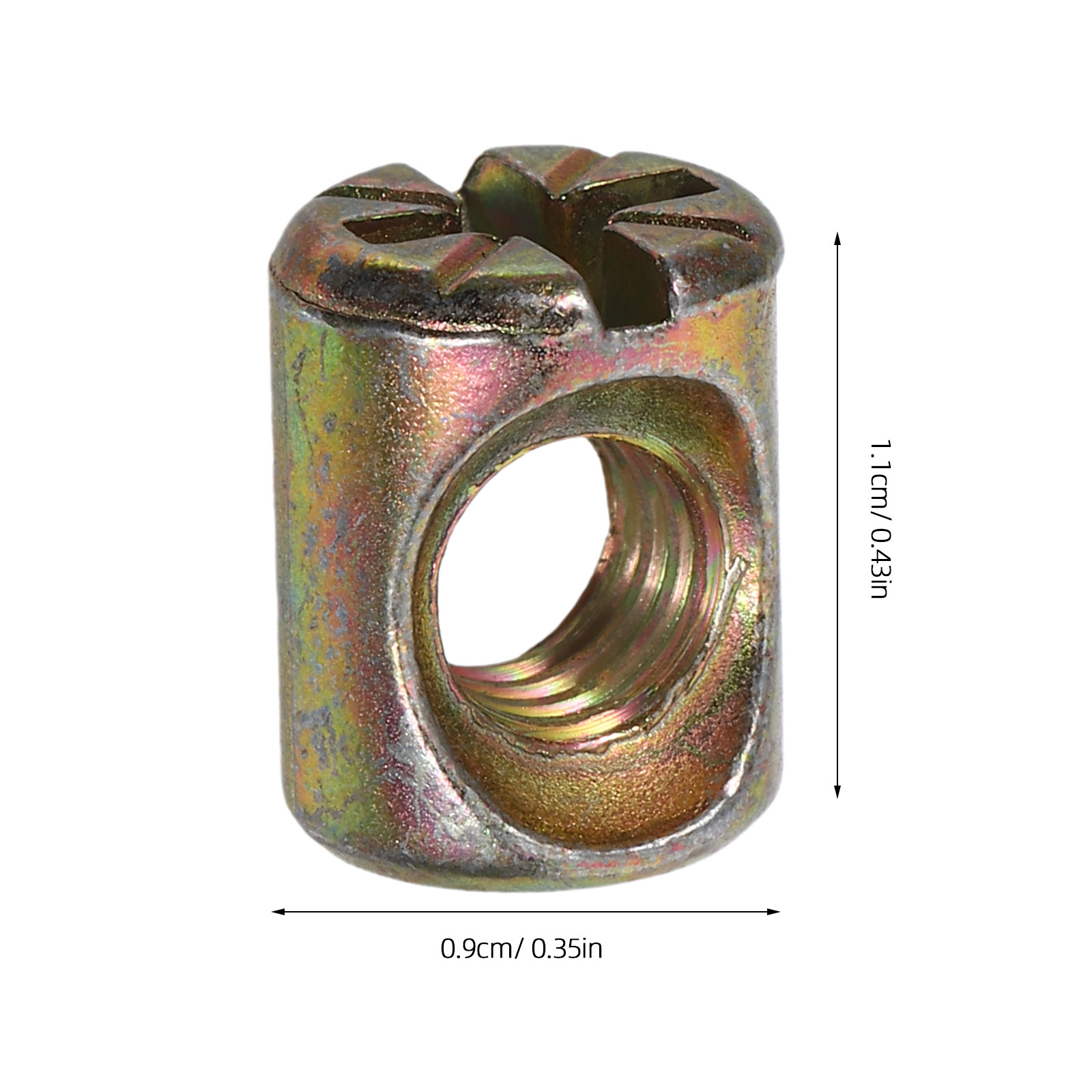 50個入りM6スロット付きバレルナットキット 家具用ボルトと - Furniture Hardware Barrel Nut のレビューと価格