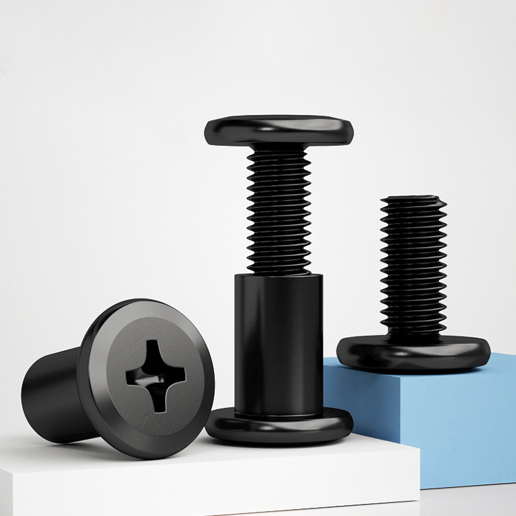 宜謙源黒炭素鋼シカゴスクリューM6 M8バインディングポスト - Furniture Hardware Barrel Nut のレビューと価格