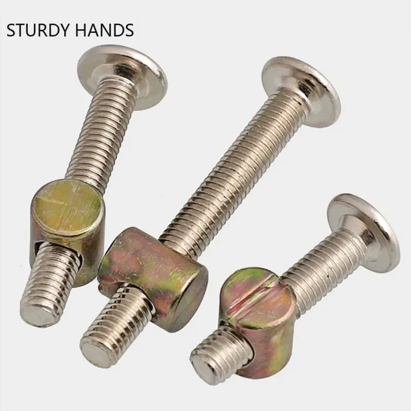 30個/パック 家具用ボルトとナットセット バレルナット付き - Furniture Hardware Barrel Nut のレビューと価格