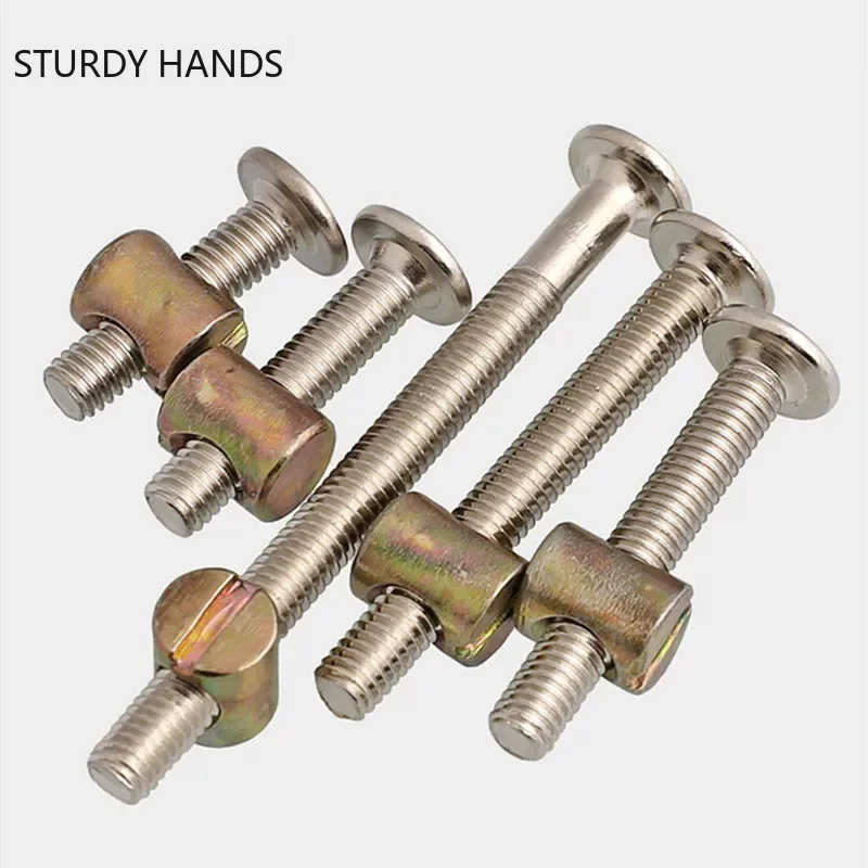 30個/パック 家具用ボルトとナットセット バレルナット付き - Furniture Hardware Barrel Nut のレビューと価格