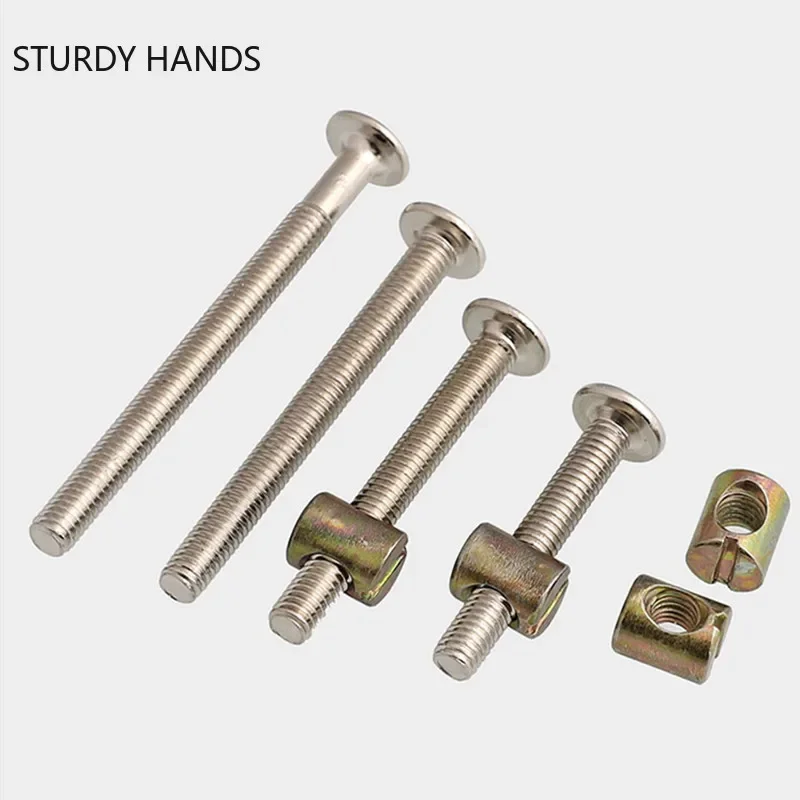 30個/パック 家具用ボルトとナットセット バレルナット付き - Furniture Hardware Barrel Nut のレビューと価格