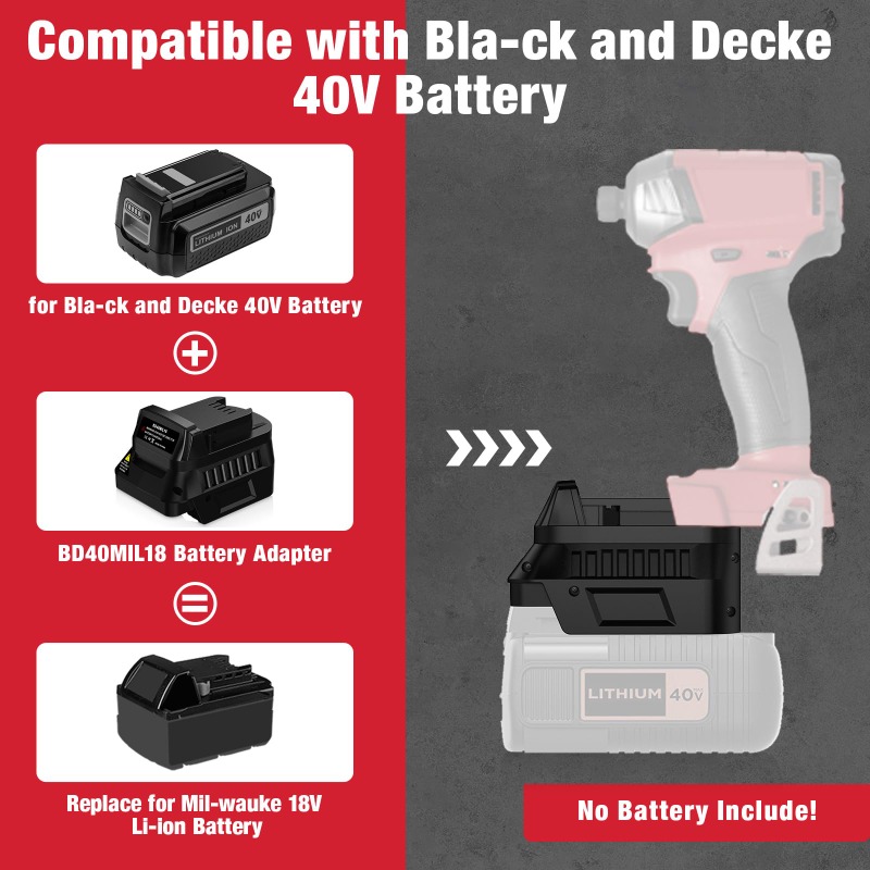 BD40MIL18電動工具バッテリーアダプターは、ブラック＆ - Black+Decker Tool Cordless のレビューと価格