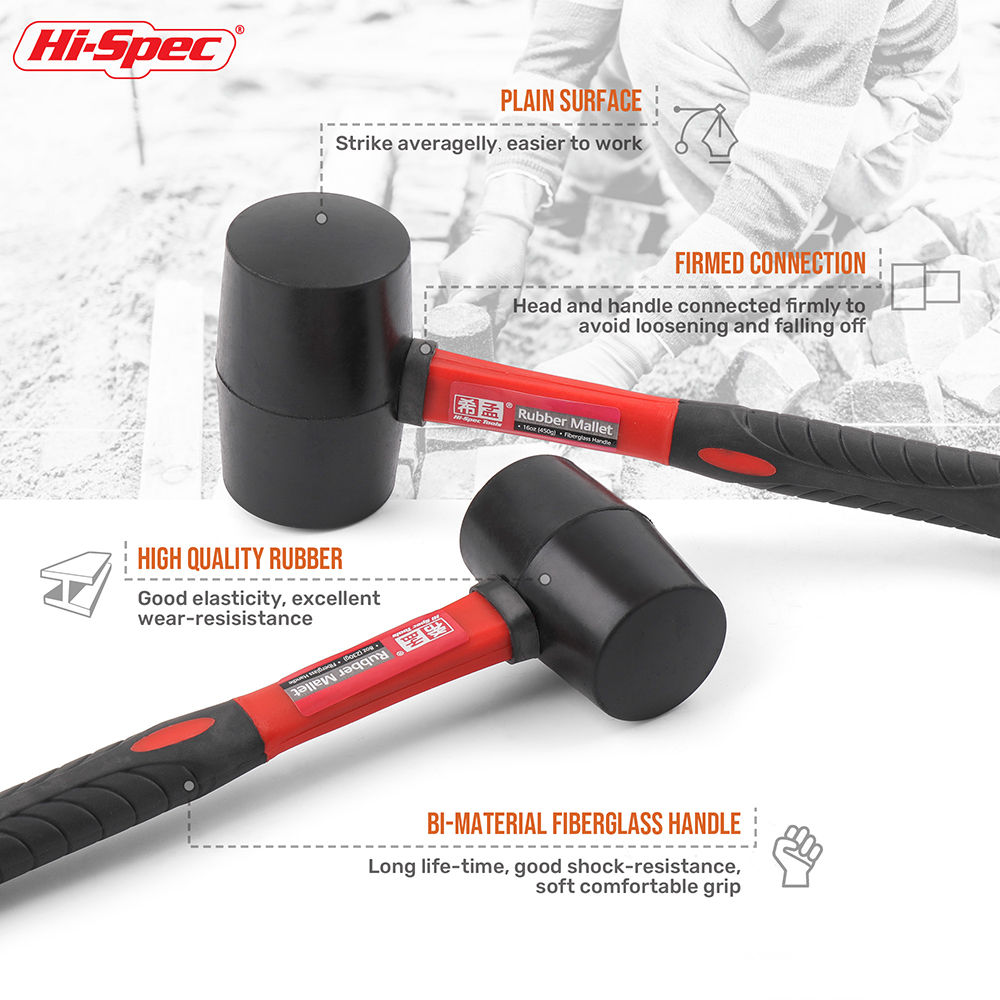 ソフトフェイスゴムハンマー、衝撃吸収打撃工具、非マーキング、 - Furniture Hardware Supplies のレビューと価格