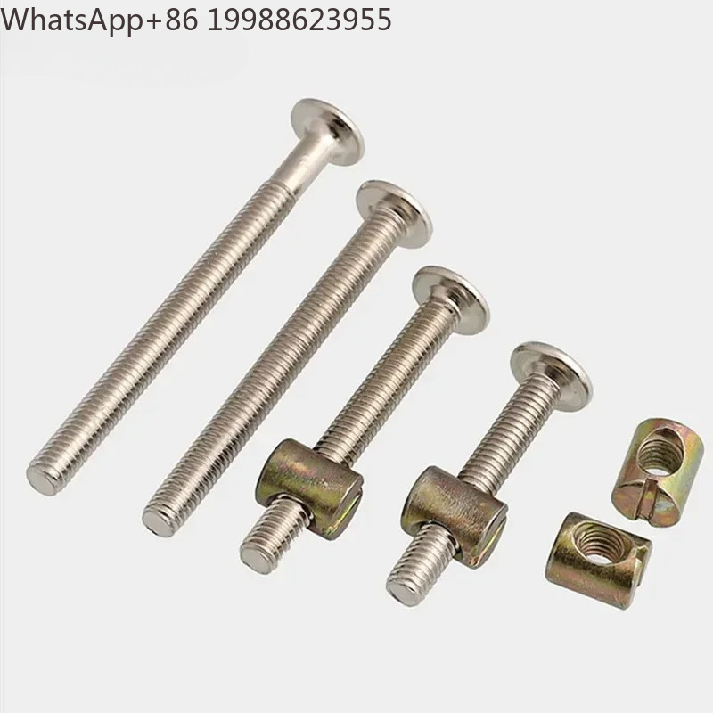 30個/パック 家具用ボルトとナットセット バレルナット付き - Furniture Hardware Barrel Nut のレビューと価格