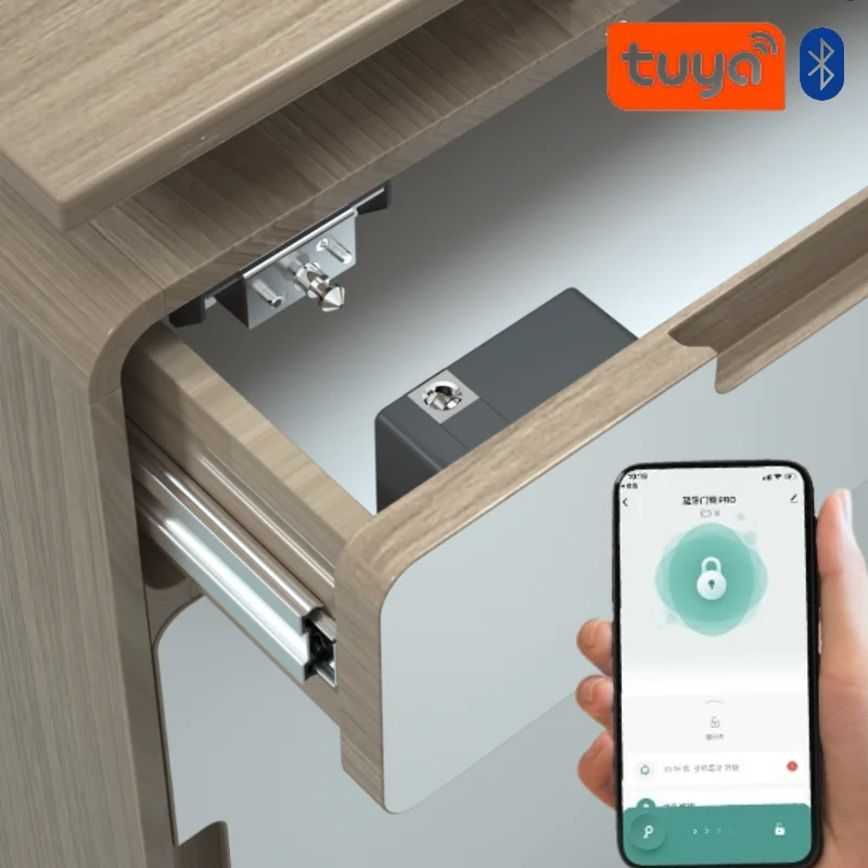 Tuya スマートキャビネットドアロックキーレス不可視電子ロ - Furniture Hardware Supplies のレビューと価格