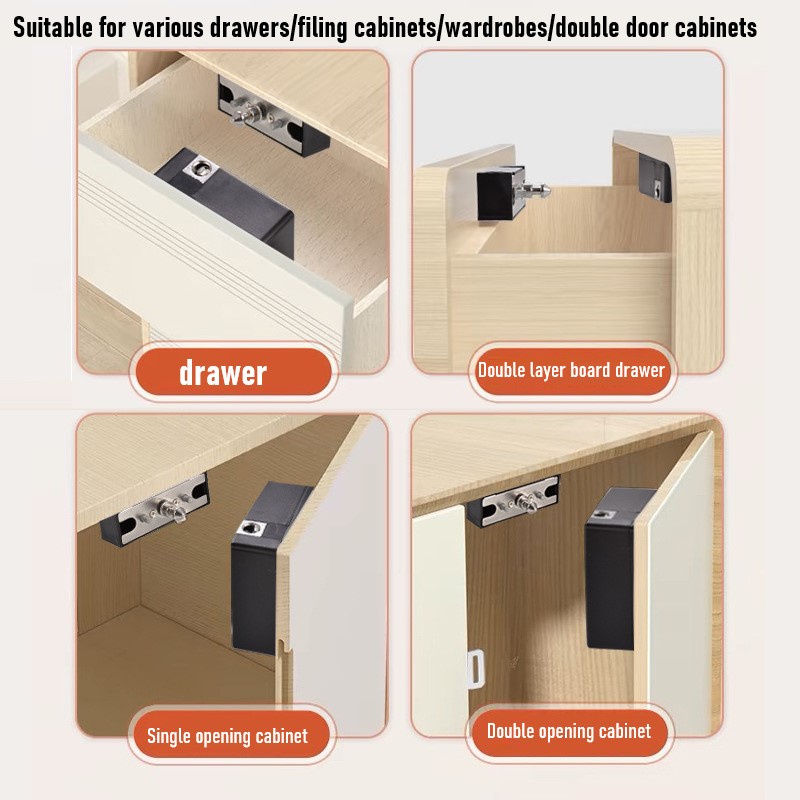Tuya スマートキャビネットドアロックキーレス不可視電子ロ - Furniture Hardware Supplies のレビューと価格