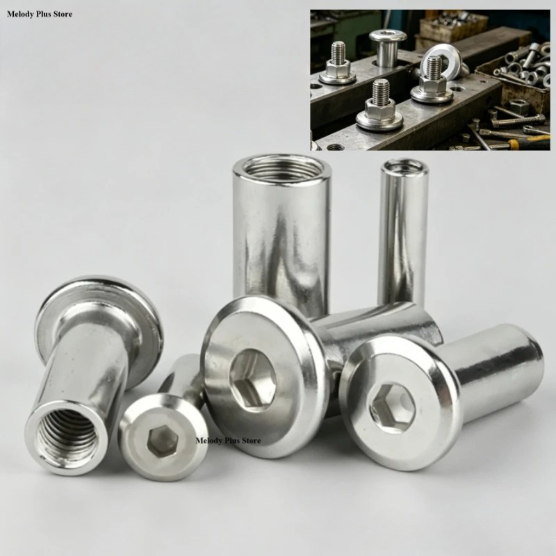 M3 M4 M5 M6 M8 長袖ナット 304ステンレス鋼 - Furniture Hardware Barrel Nut のレビューと価格