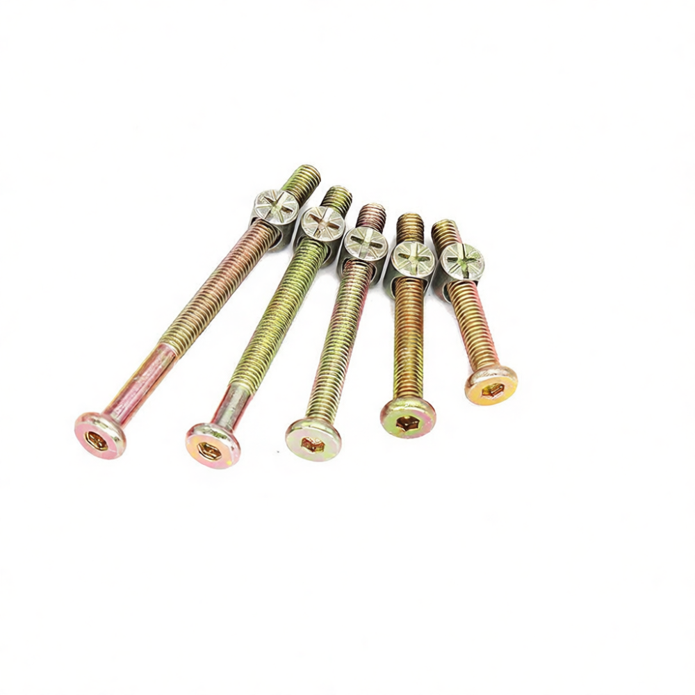 M6六角穴付きボルト、クロスダボナット付き、家具接続ボルト、 - Furniture Hardware Barrel Nut のレビューと価格