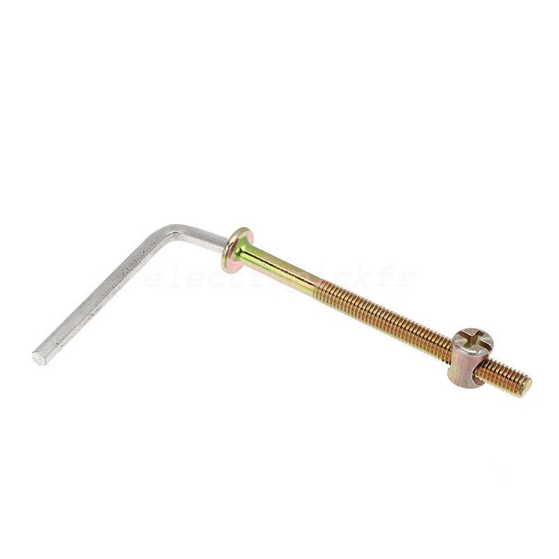 50個入り亜鉛メッキ家具用ネジボルトセットM6バレルナットと - Furniture Hardware Barrel Nut のレビューと価格
